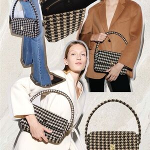 Anine Bing Houndstooth Nico Bag